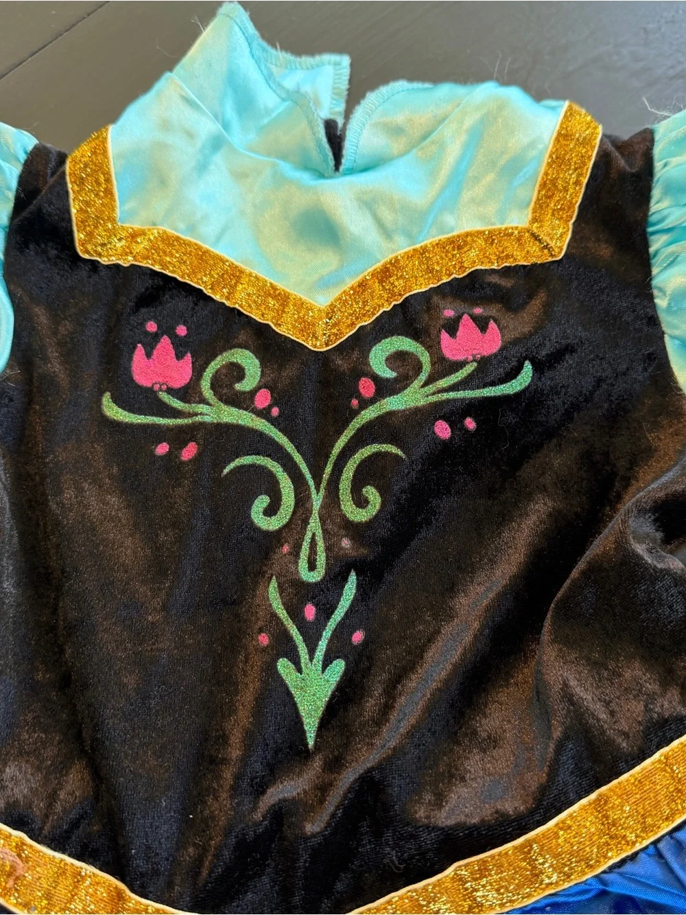 Disney Anna Frozen Play Costume Princess Dress Sz 3T-4T. Play quality